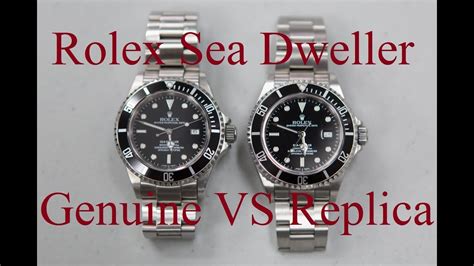 Rolex Sea-Dweller vs real